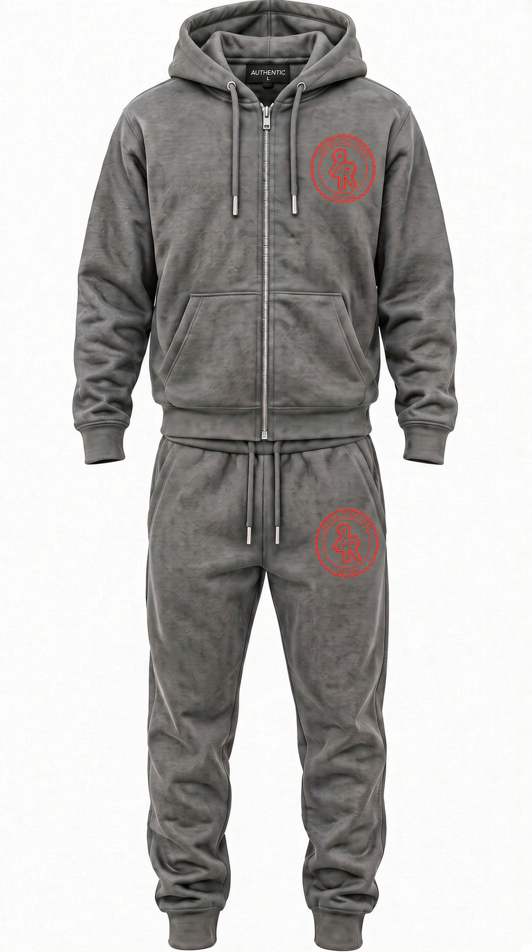 Grey / Red